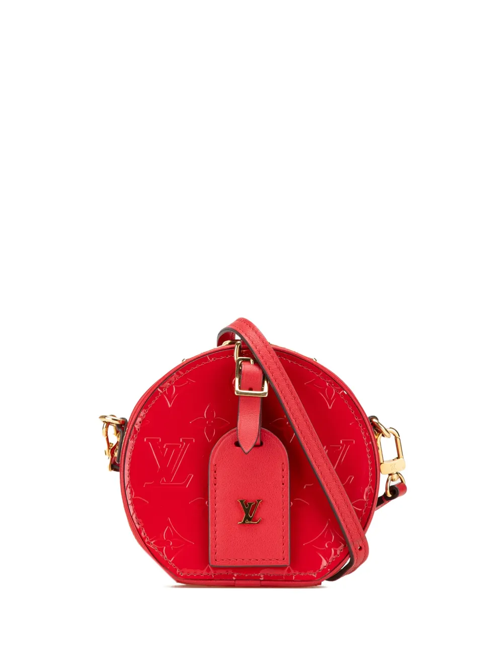 Louis Vuitton Pre-Owned 2019 Monogram Vernis Mini Boite Chapeau Souple crossbody bag - Rosso