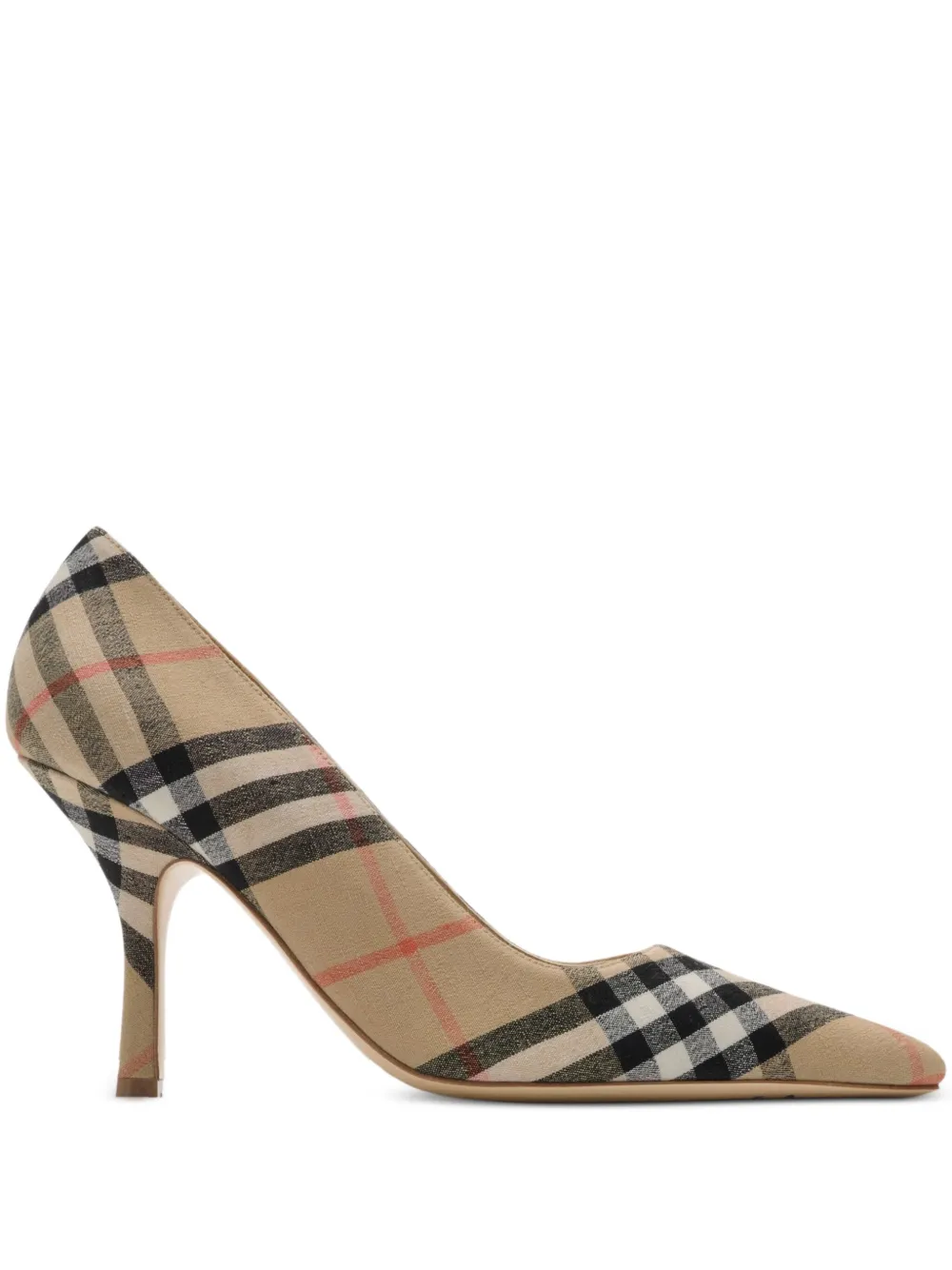 Burberry 90mm checked Dame pumps​ - Toni neutri