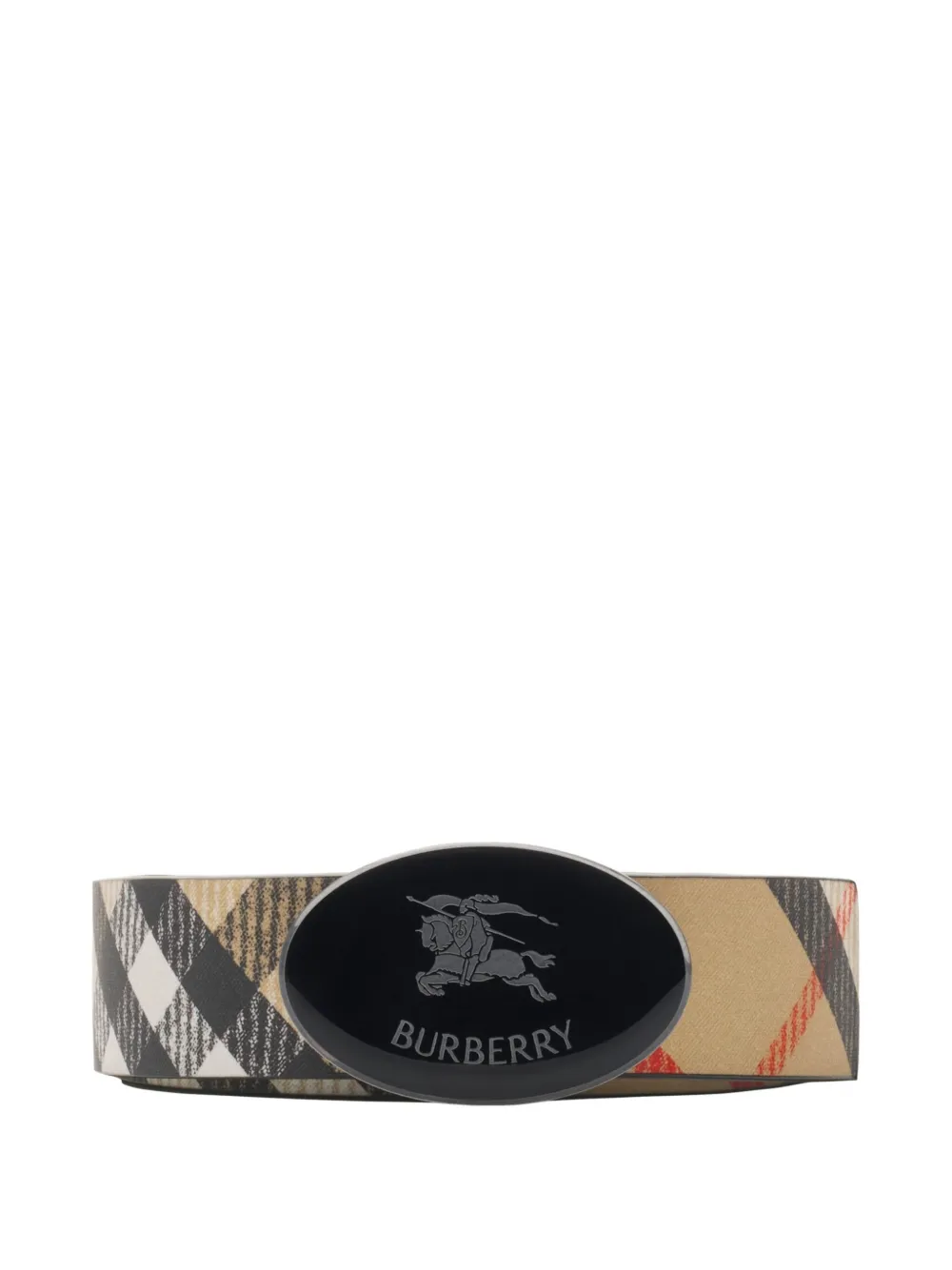 Burberry checked belt - Toni neutri