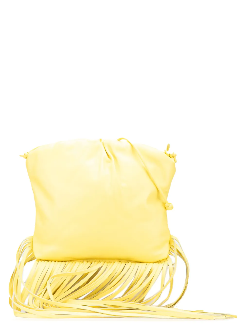 Bottega Veneta Pre-Owned 2012-2024 Lambskin The Fringe Pouch shoulder bag - Giallo