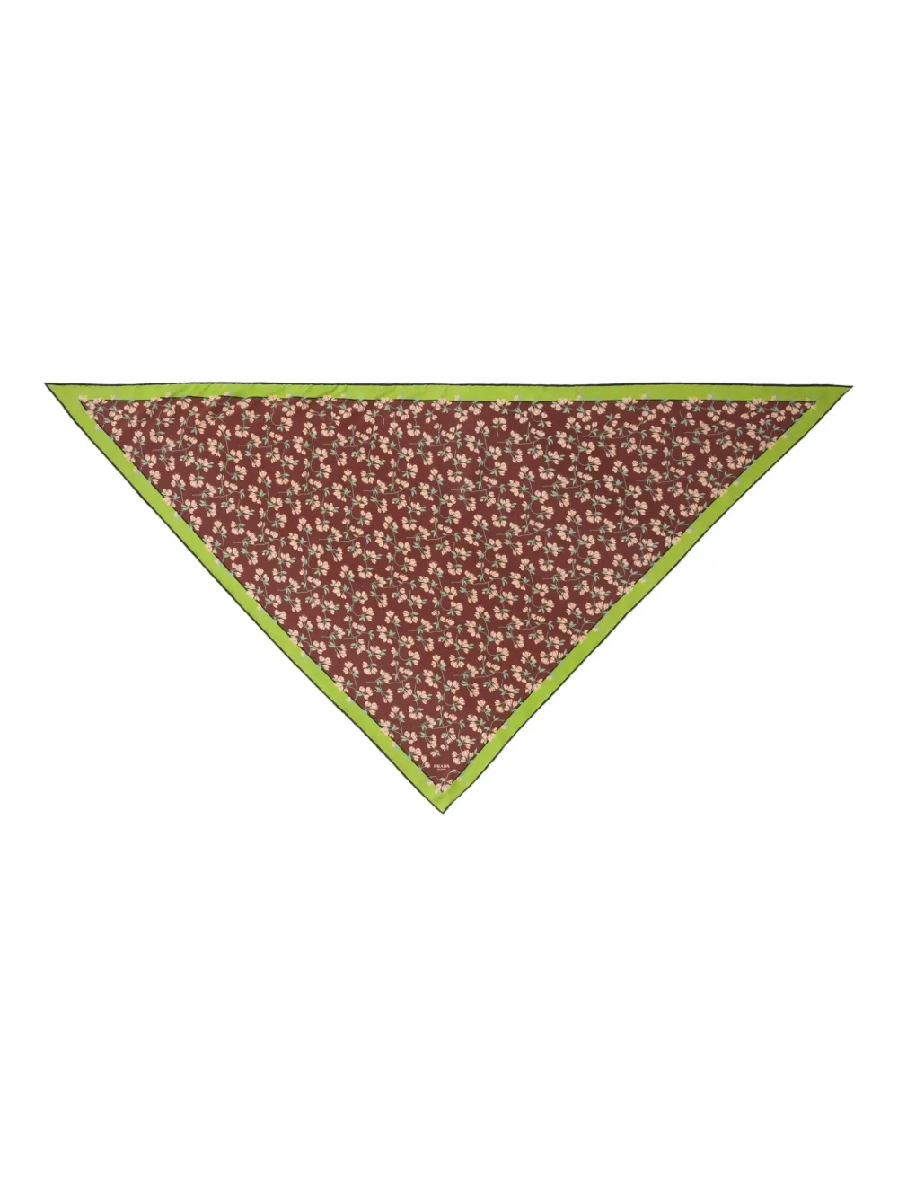 Prada floral-print scarf - Blu