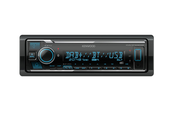 Kenwood KMM-BT506DAB Autoradio Dab/Dab Plus con usb,Bluetooth, remote app Nero 50 W