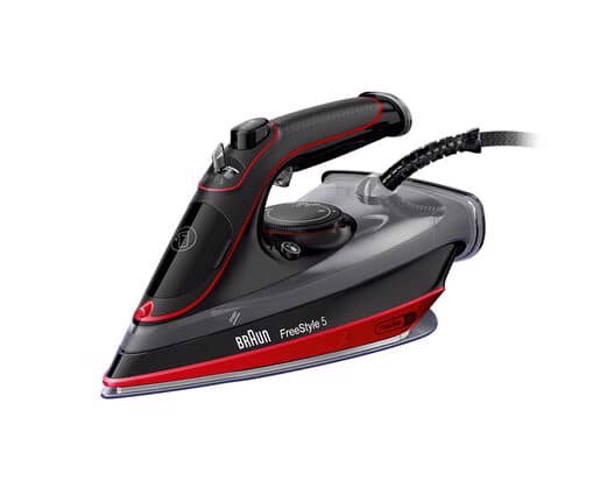 Braun SI 5057 RD Ferro a vapore Ceramica 2700 W Nero, Rosso