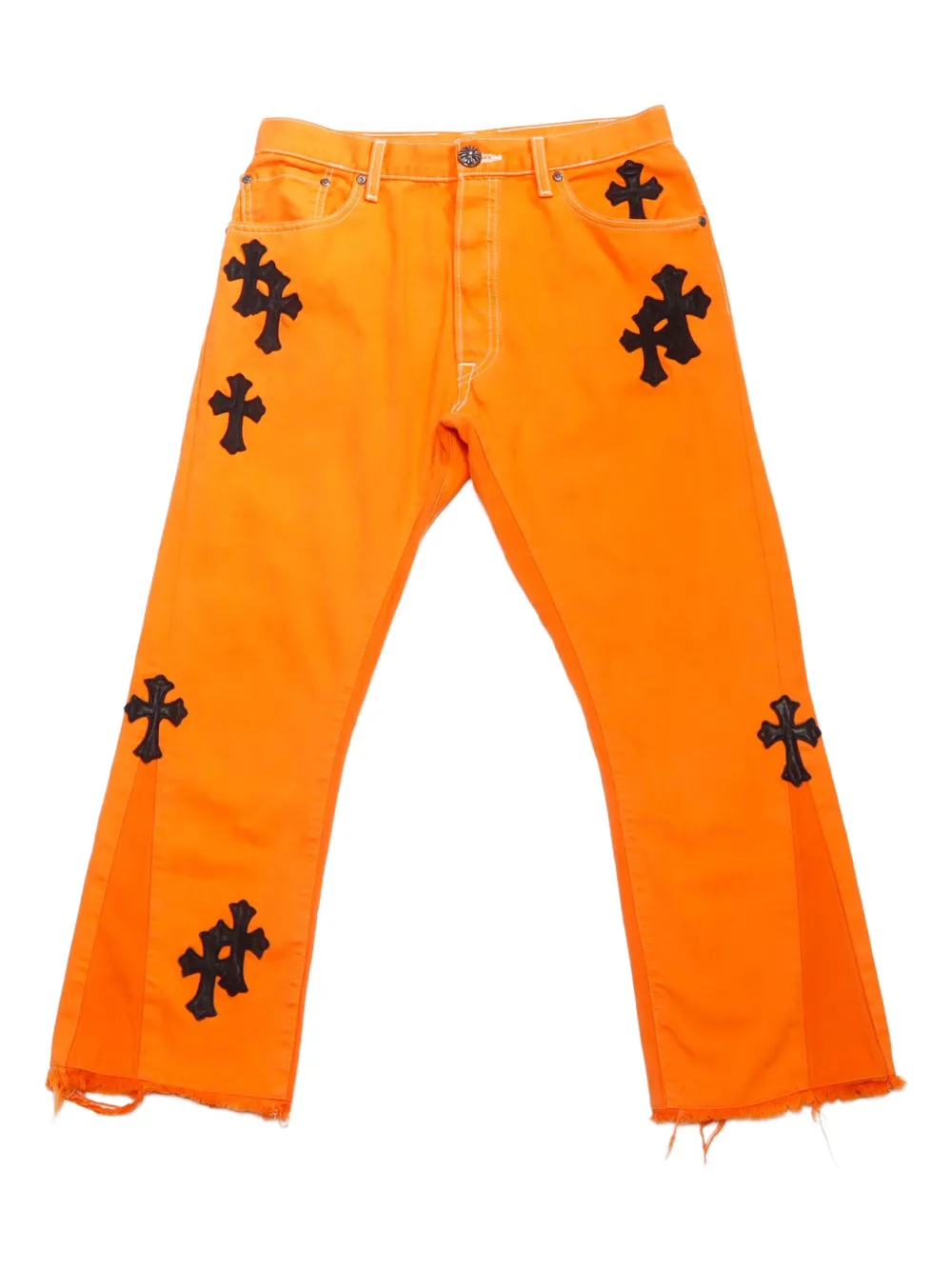 Chrome Hearts 2010s cotton trousers - Arancione
