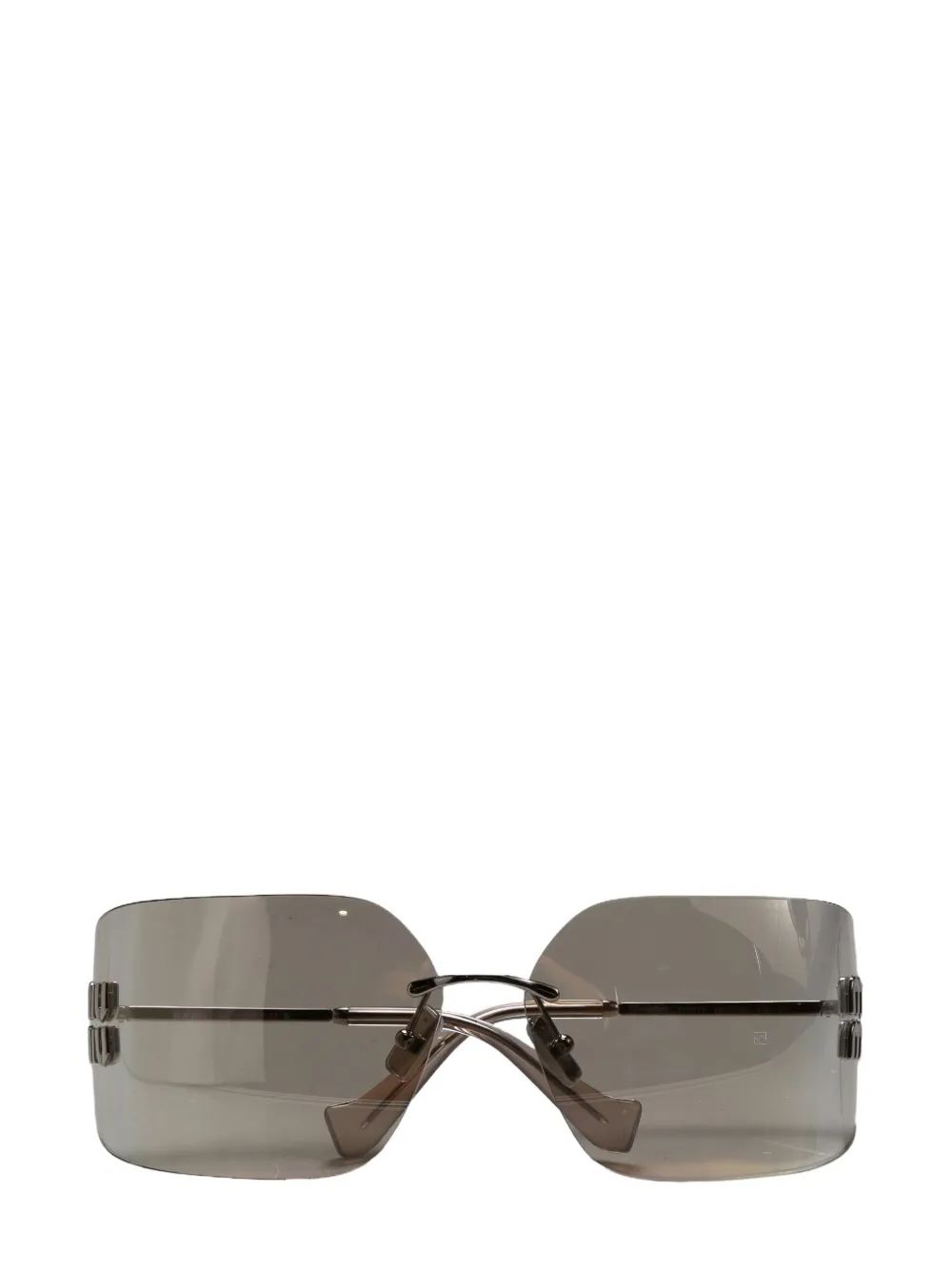 Miu Miu Eyewear shield-frame sunglasses - Argento