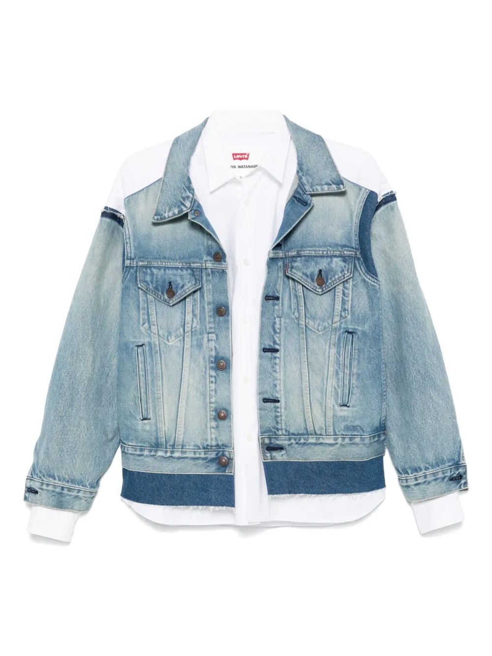 Junya Watanabe x Levi's panelled jacket - Blu