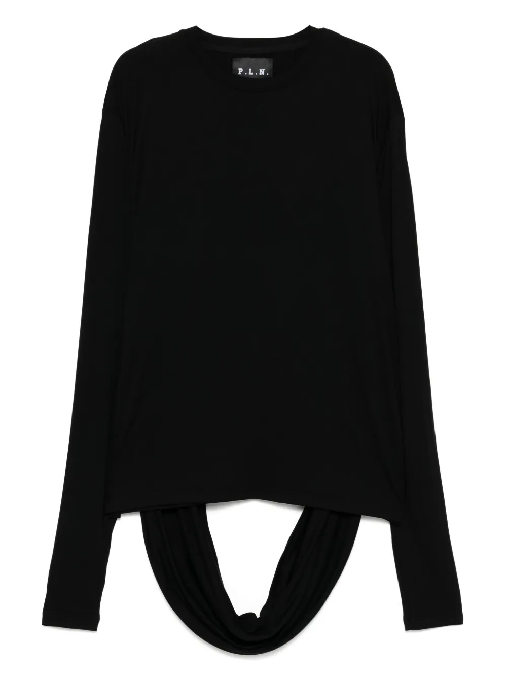 P.L.N. long-sleeve shirt - Nero
