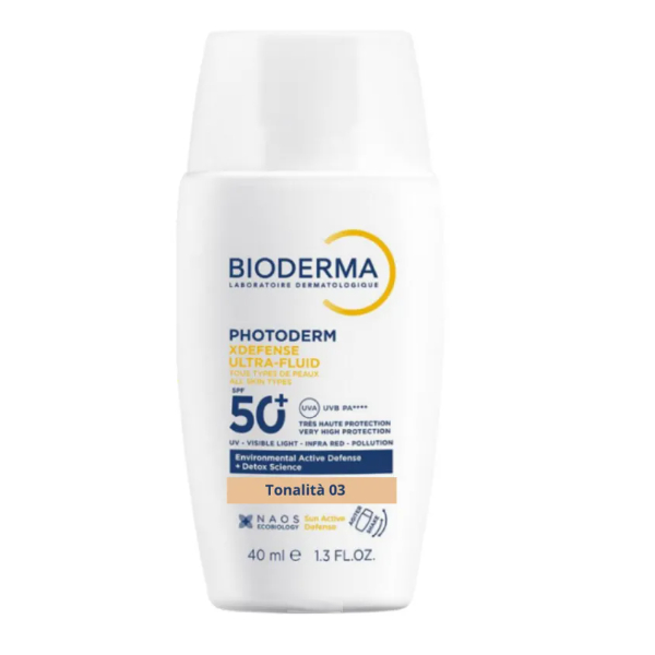Bioderma Photoderm Xdefense Ultra Fluid SPF50+ Solare Viso Tonalità 03 - 40ml