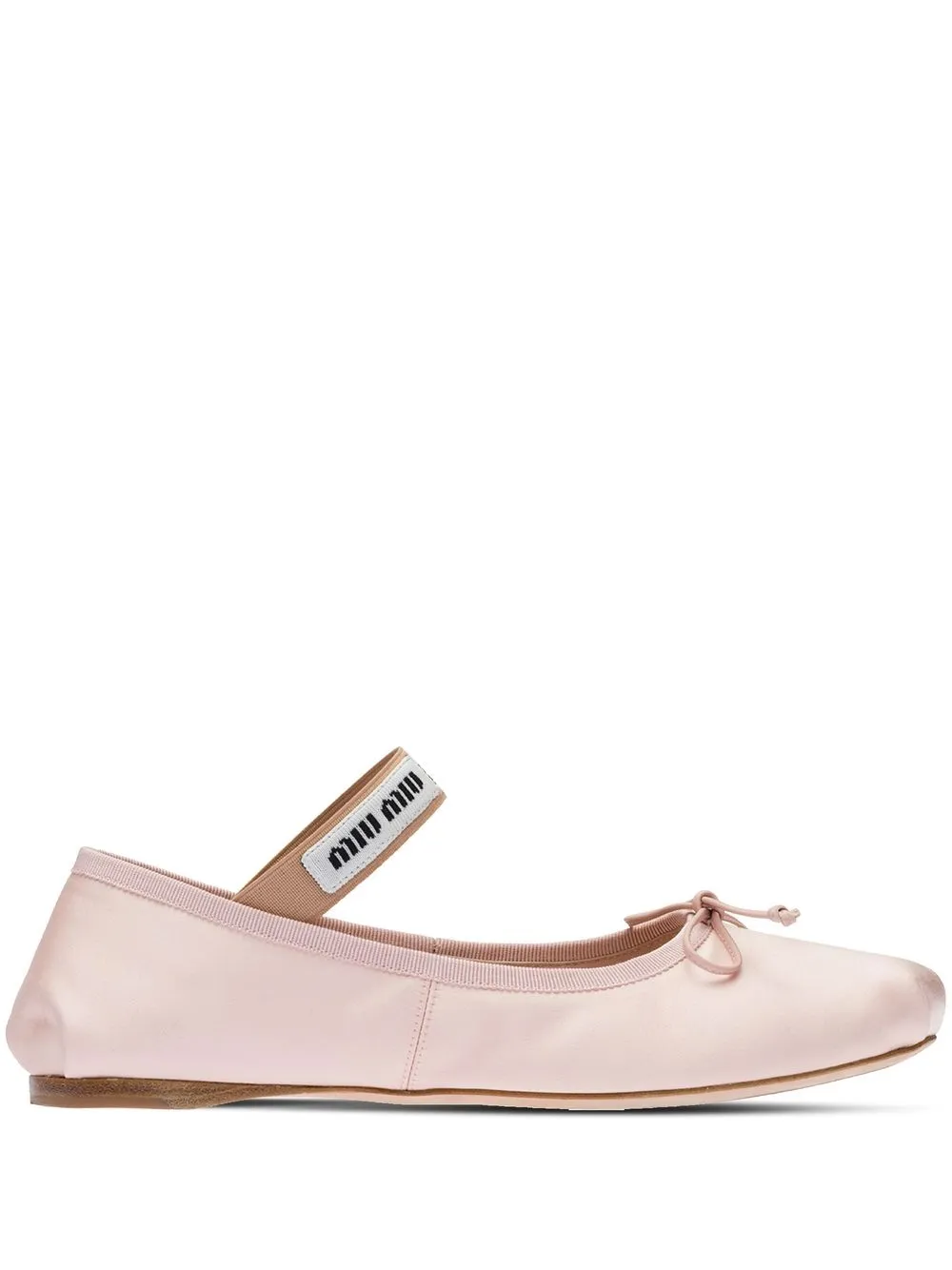 Miu Miu Ballerine con logo - Rosa