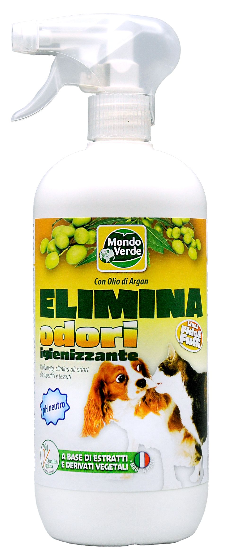 Mondo Verde - Elimina Odori Igienizzante Cani e Gatti 1000 g Soluzione