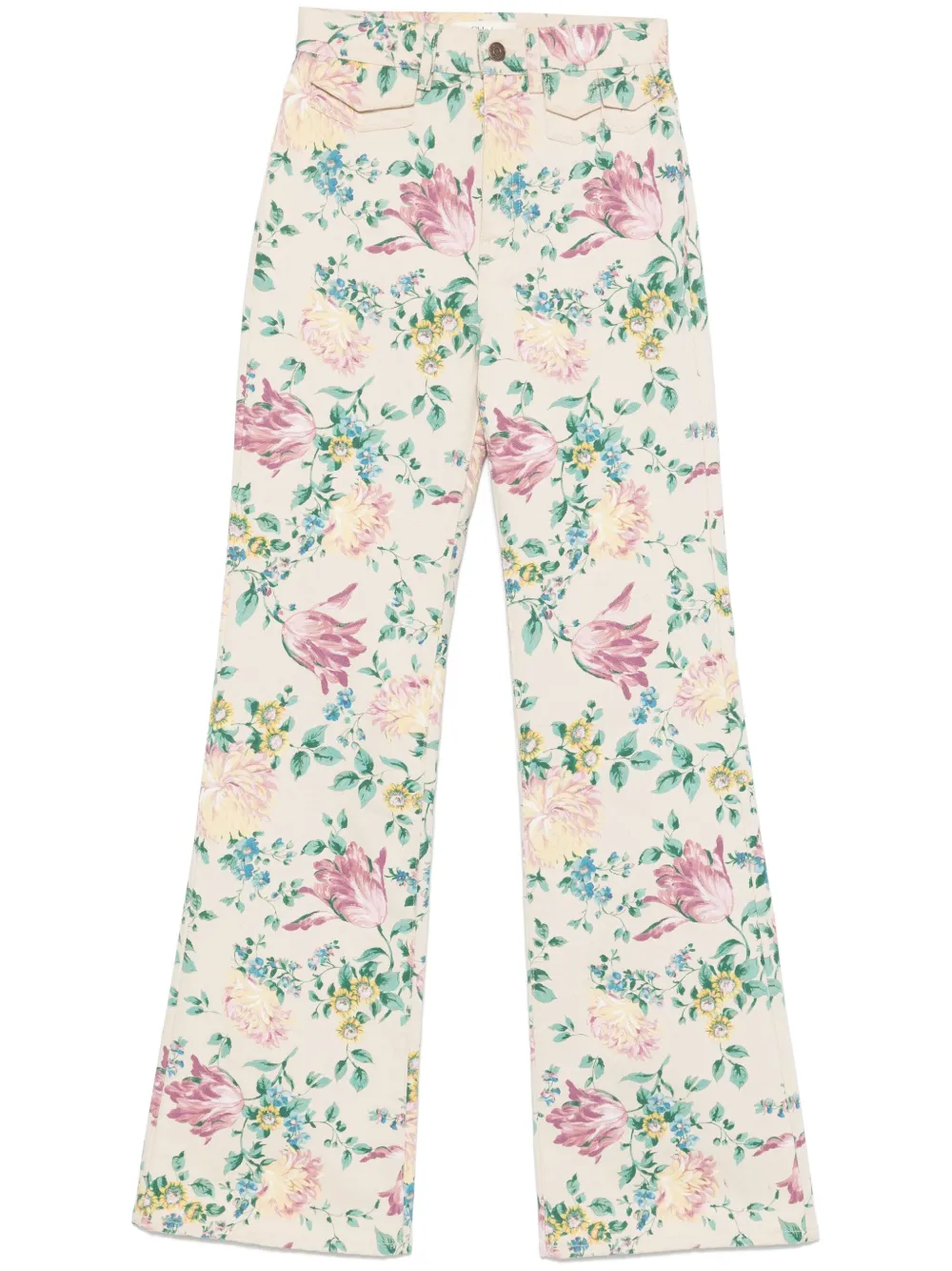 Chloé Jeans a vita alta - Toni neutri