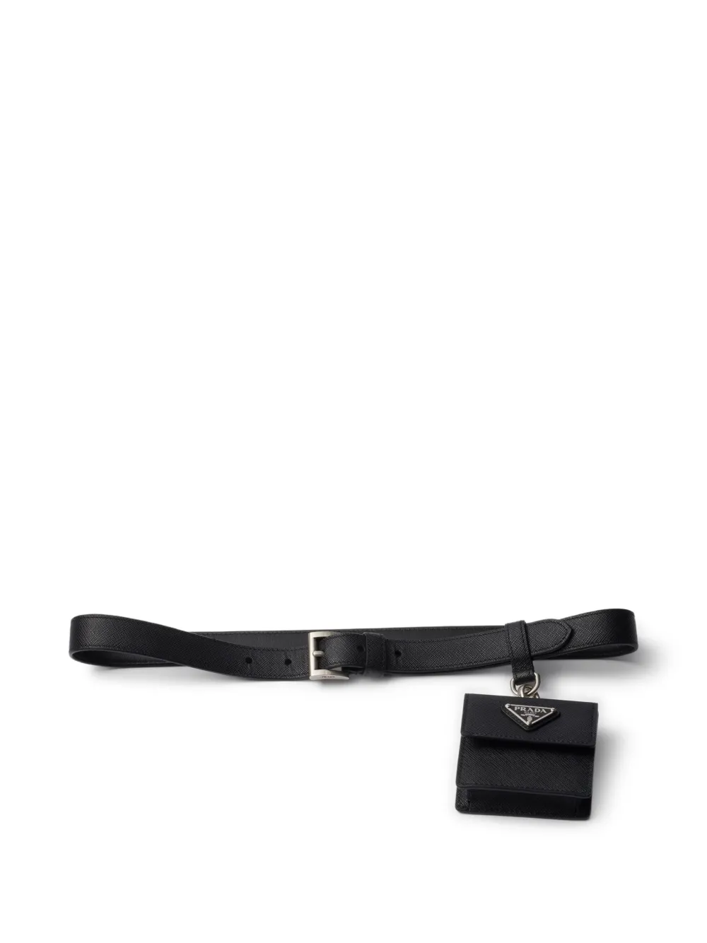 Prada Cintura in pelle - Nero