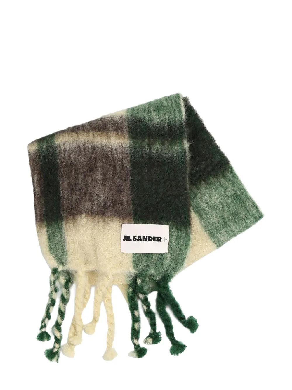 Jil Sander printed wool scarf - Toni neutri