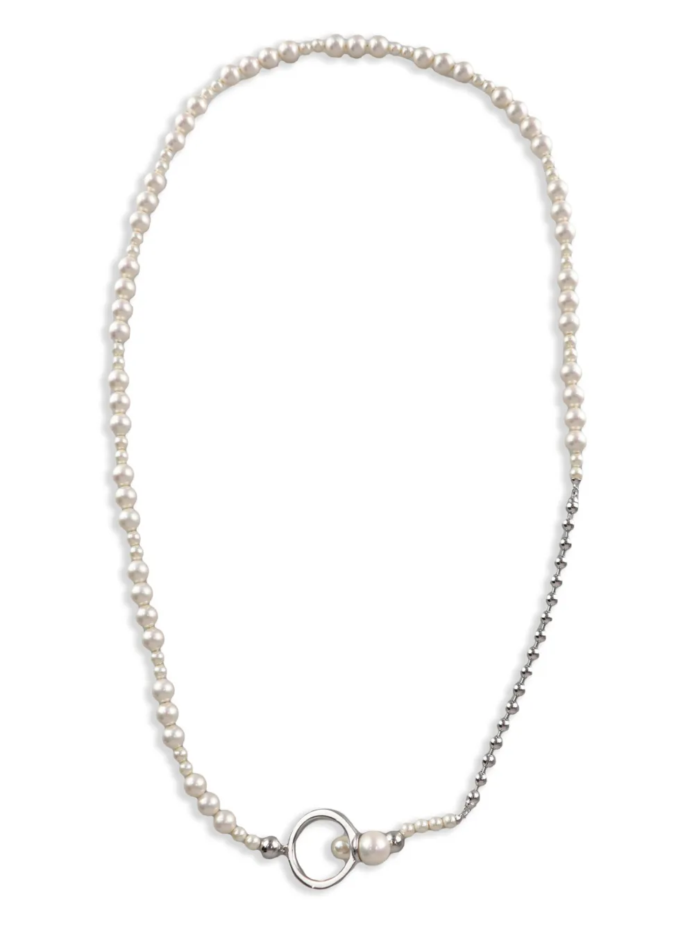 AMBUSH faux-pearl necklace - Argento