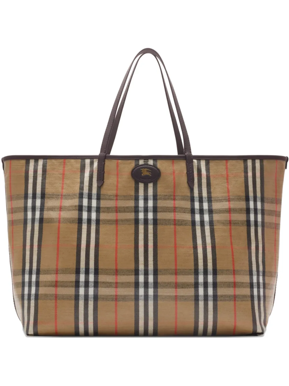 Burberry large Highlands tote bag - Toni neutri