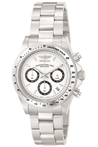 Invicta Speedway 9211 Orologio Da Uomo - Impermeabile - Analogico - Movimento Quarzo - Acciaio Inossidabile Con Quadrante Bianca - 39Mm