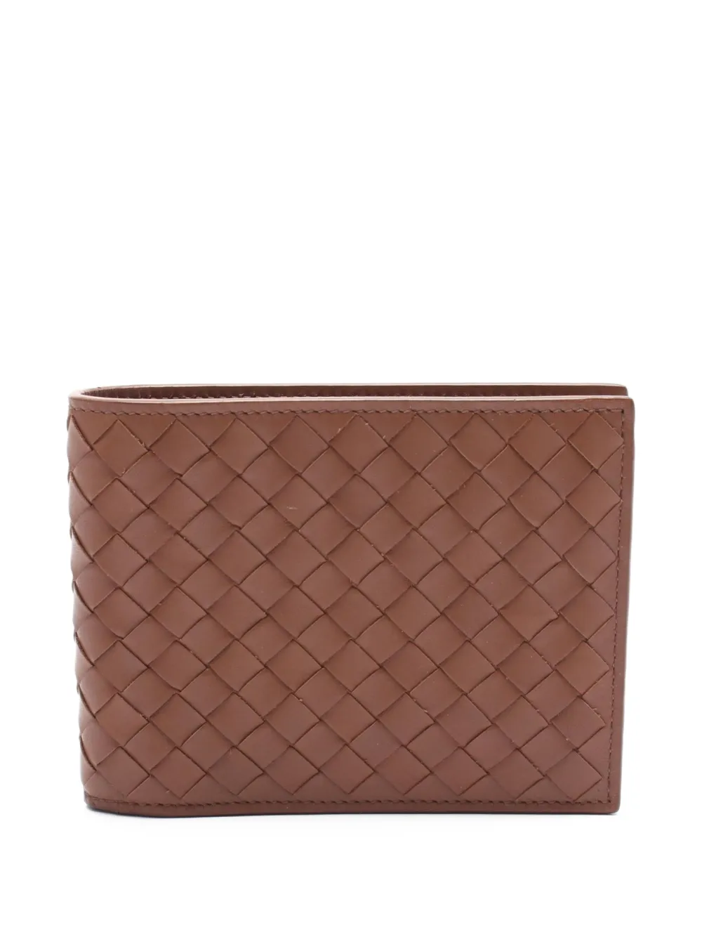 Bottega Veneta Pre-Owned Portafoglio bi-fold Intrecciato anni 2000 - Marrone