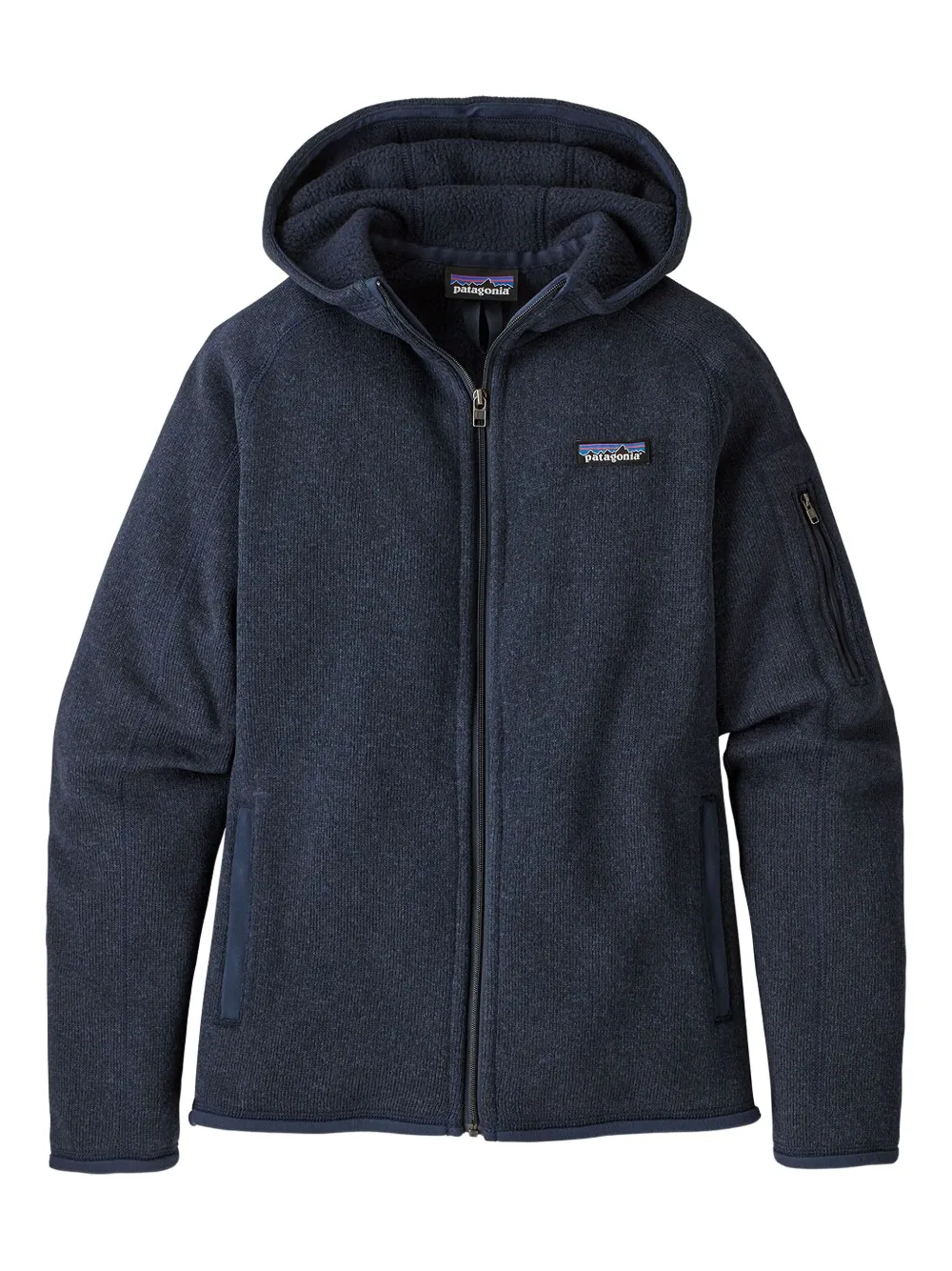 Patagonia logo-patch hoodie - Blu