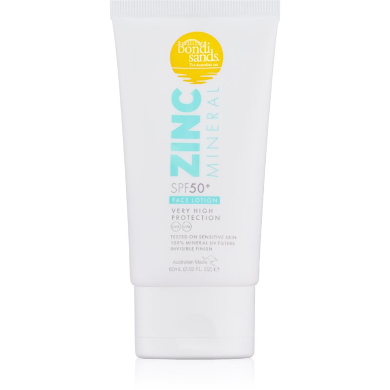 Bondi Sands Spf 50+ Zinc Mineral Face Lotion Latte Abbronzante Minerale Per Il Viso Spf 50+ 60 Ml