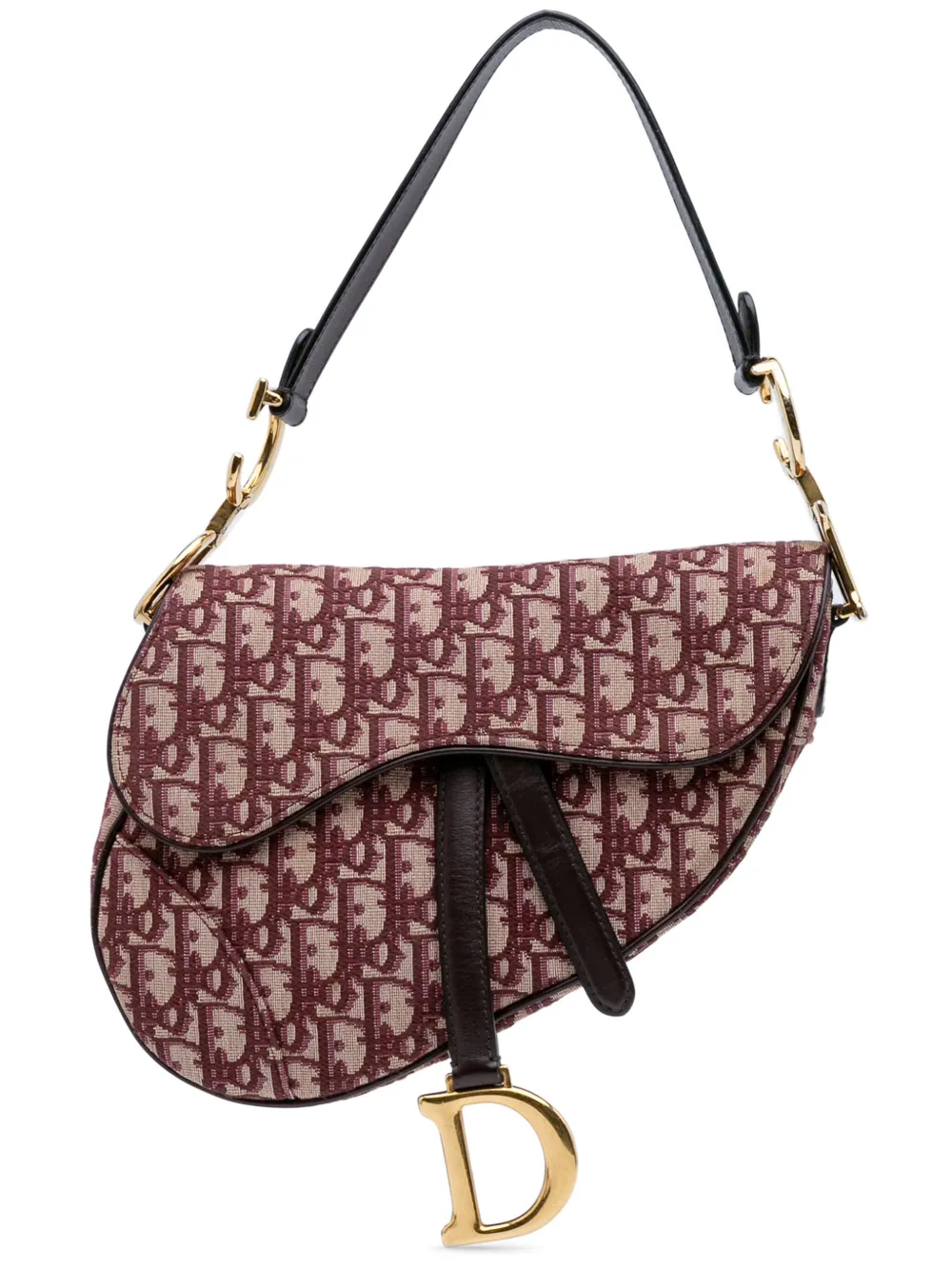 Christian Dior Pre-Owned 2018 Oblique Canvas Saddle Bag shoulder bag - Rosso