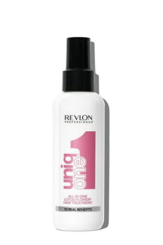 Revlon Professional Uniqone Lotus Hair Treatment, Trattamento Idratante Senza Risciacquo, Trattamento Per Capelli, Fragranza Fiori Di Loto - 150 Ml