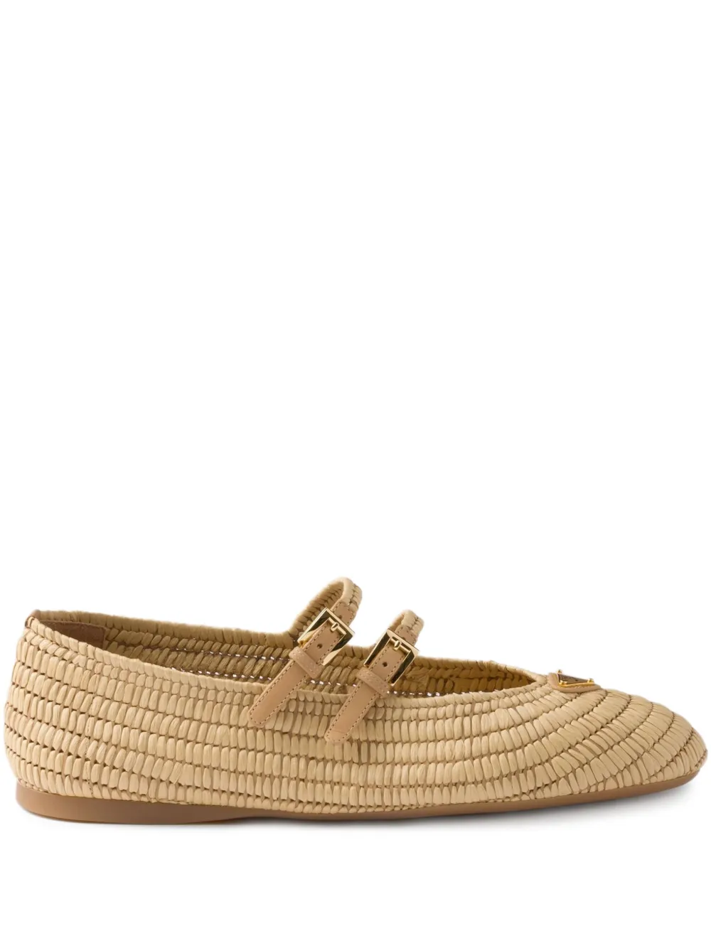 Prada woven ballerina shoes - Toni neutri