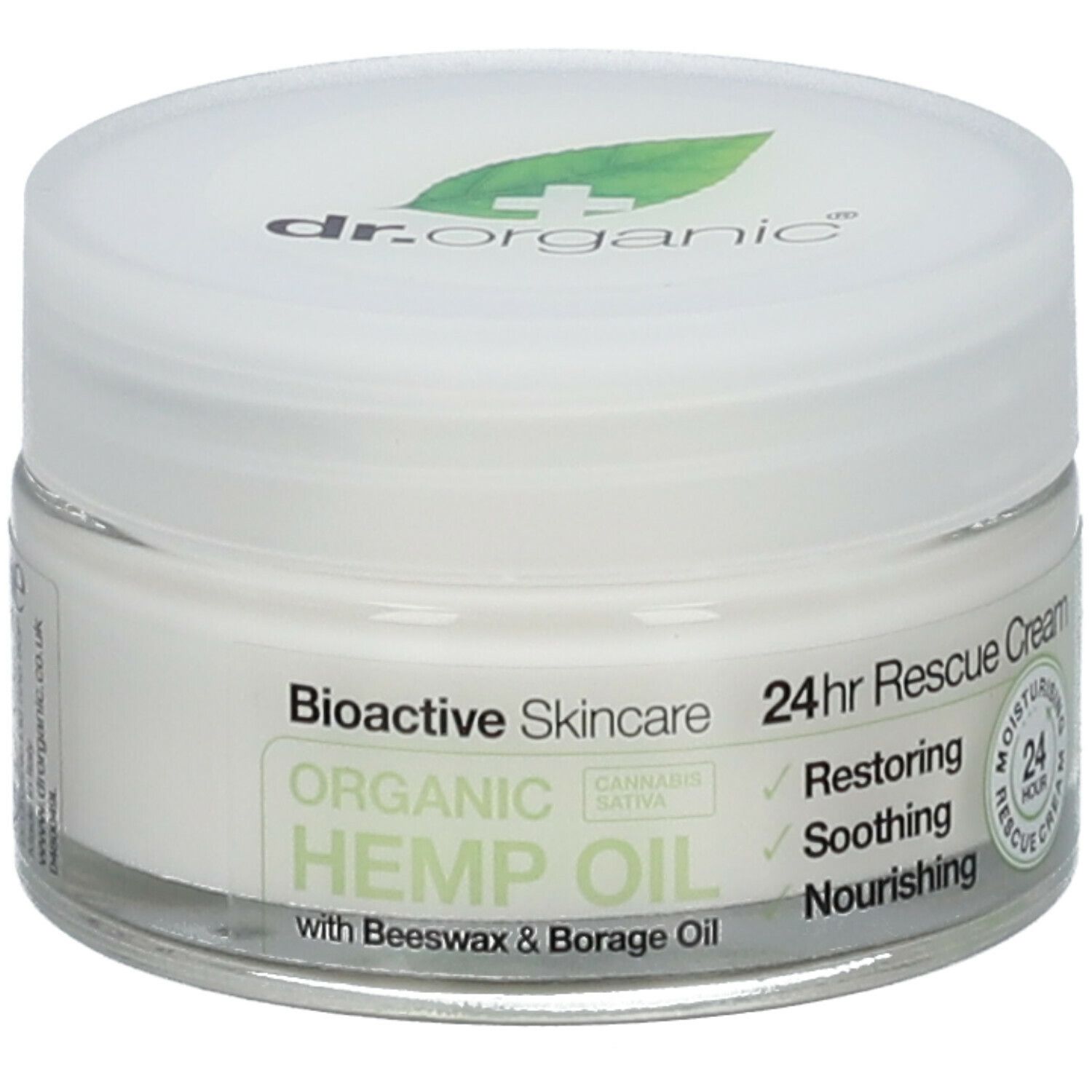 Dr. Organic® Hemp Oil 24 hr Rescue Cream 50 ml Crema