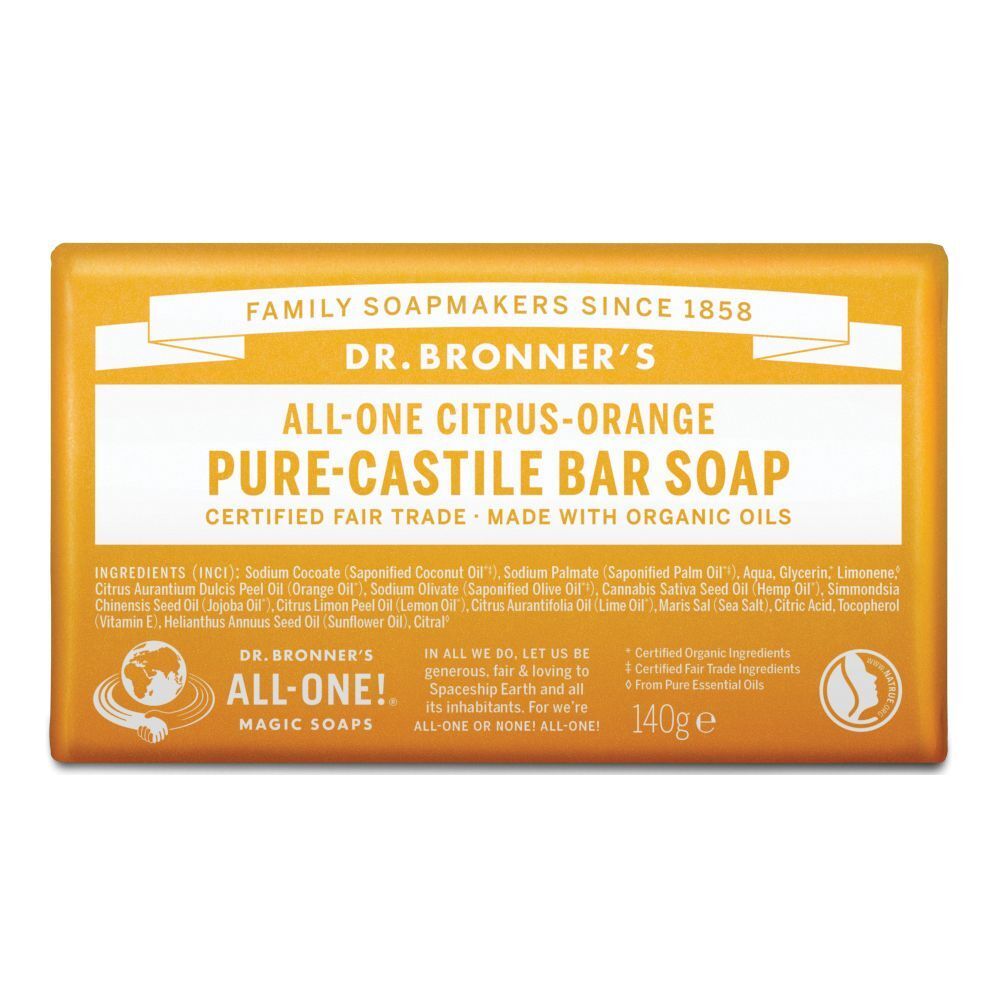 Dr. Bronner's Puro Sapone Solido Bio Agrumi 140 g