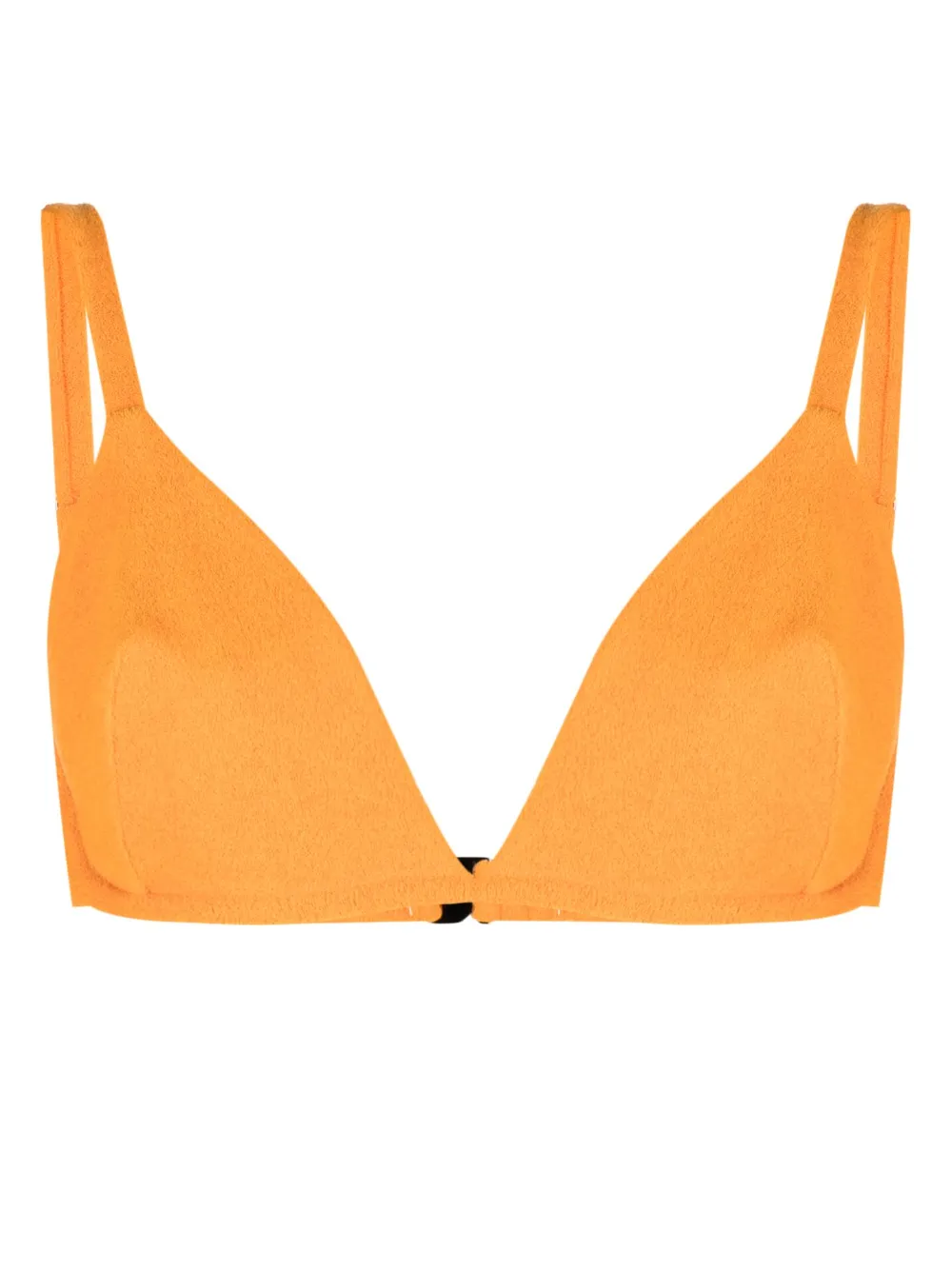 Form and Fold Top bikini a triangolo - Arancione