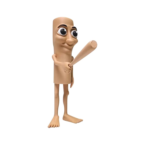 Figura di Tung Tung Sahur stampata in 3D, 5,11x2,75 - Tralalero Tralala, accessori da scrivania Tung Tung Sahur, giocattoli da collezione, dettagli de