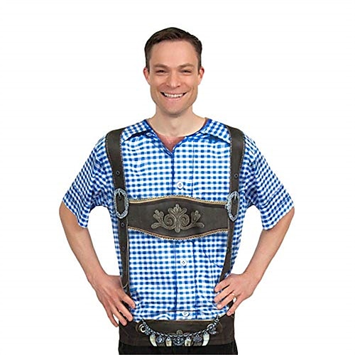 Birra Oktoberfest Maglietta Lederhosen Grafica Per Per uomo Per adulto Carnevale Birra Oktoberfest Stampa 3D Feste Da mare