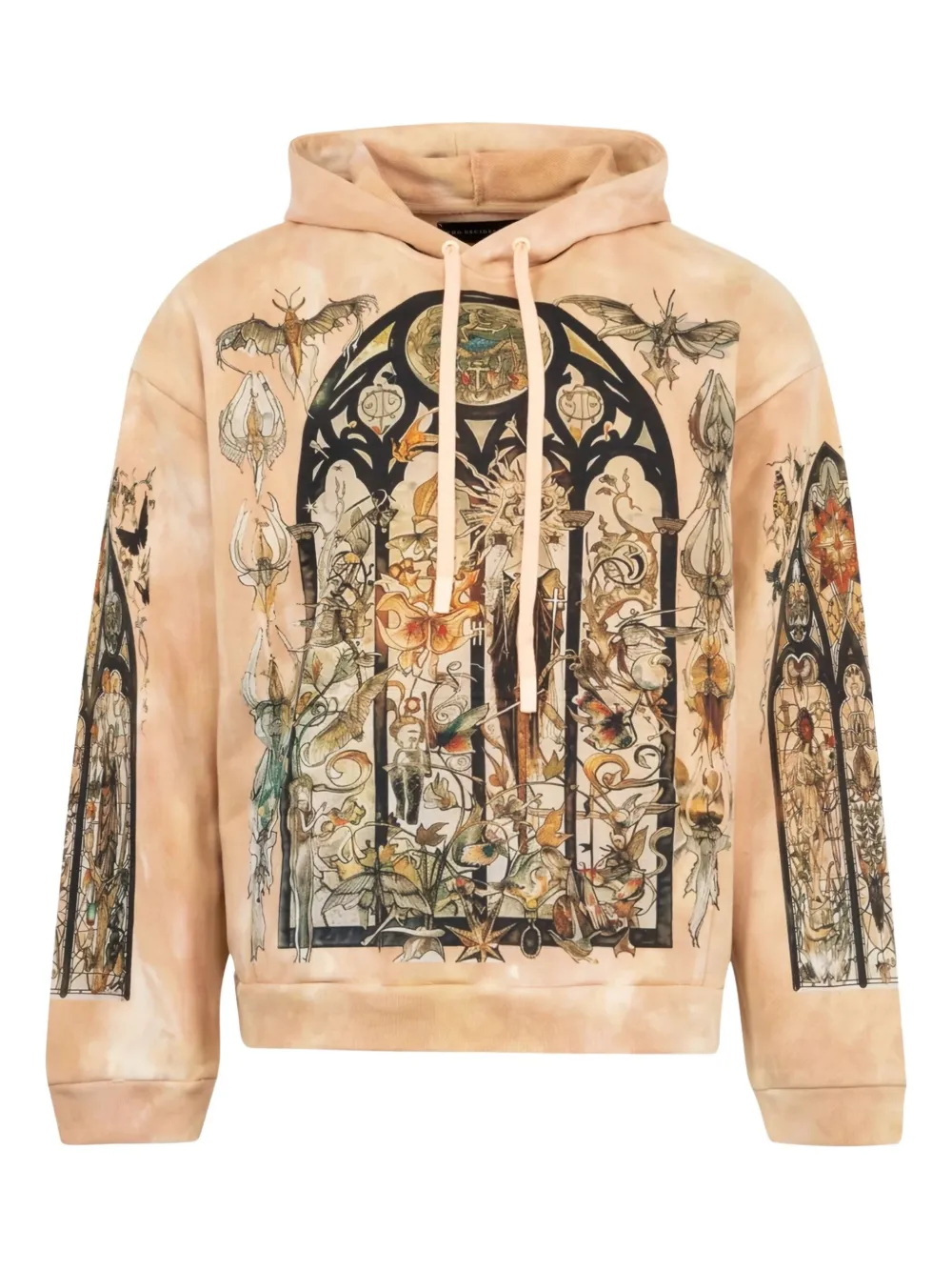 Who Decides War printed hoodie - TAN