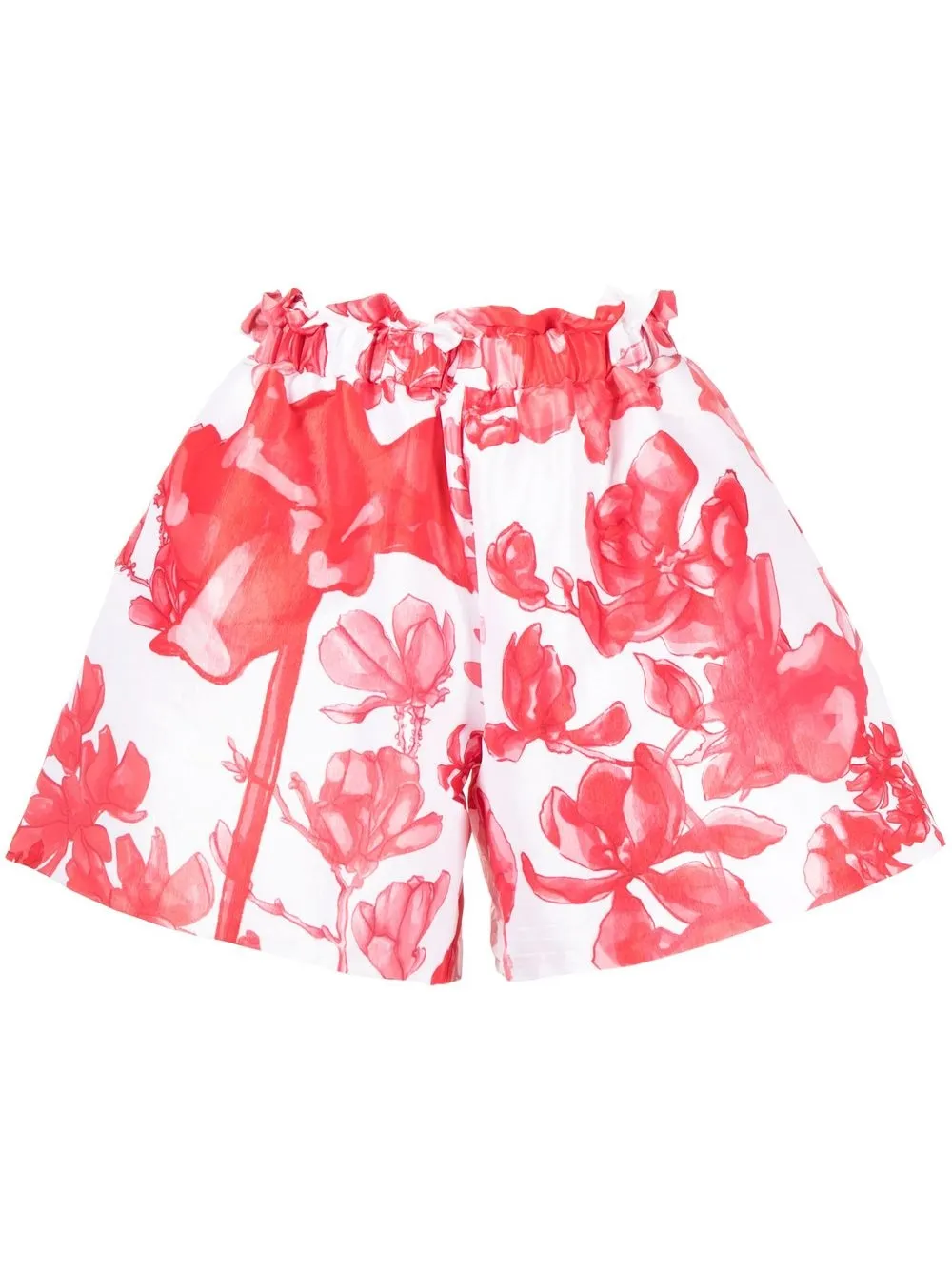 Kika Vargas Shorts a fiori - Rosso