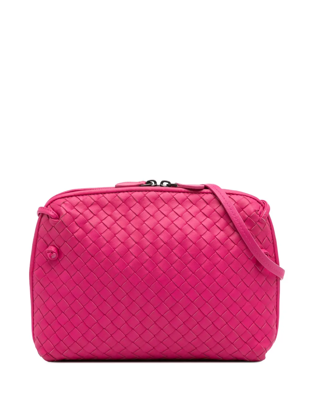 Bottega Veneta Pre-Owned 2012-2024 Medium Nappa Intrecciato Nodini crossbody bag - Rosa