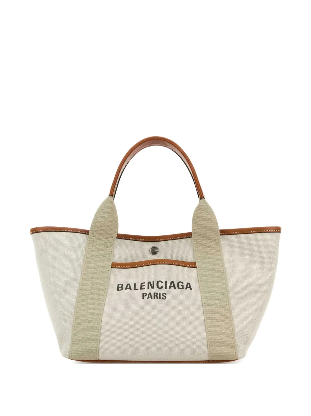 Balenciaga small Biarritz tote bag - Toni neutri