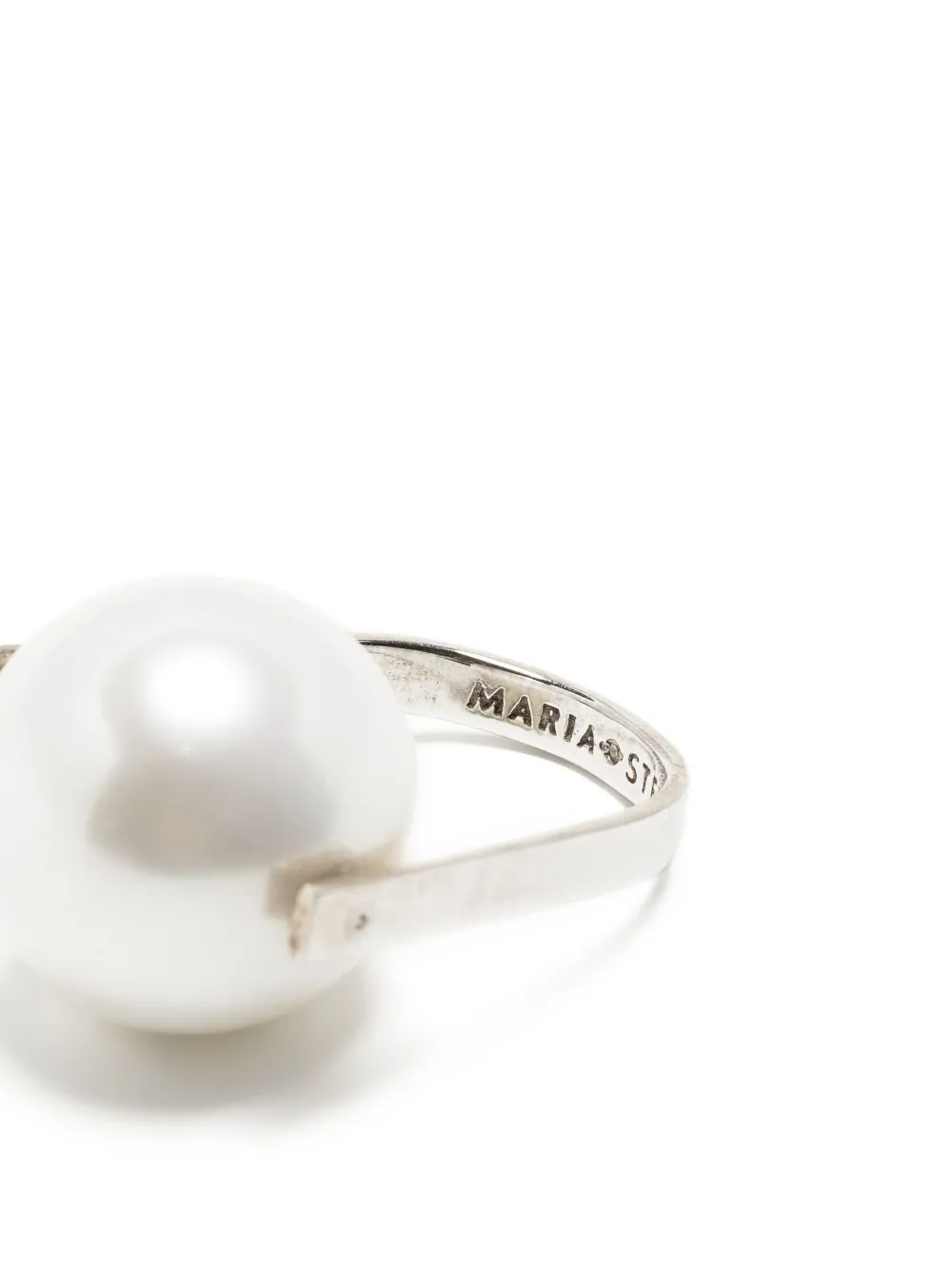 Soludos Anello Stern con decorazione di perle - Argento