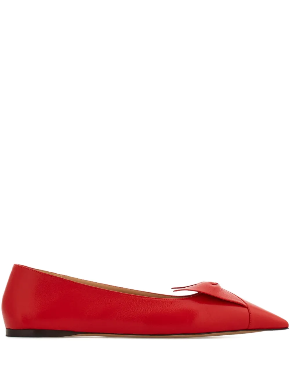 Ferragamo Bow ballerina shoes - Rosso