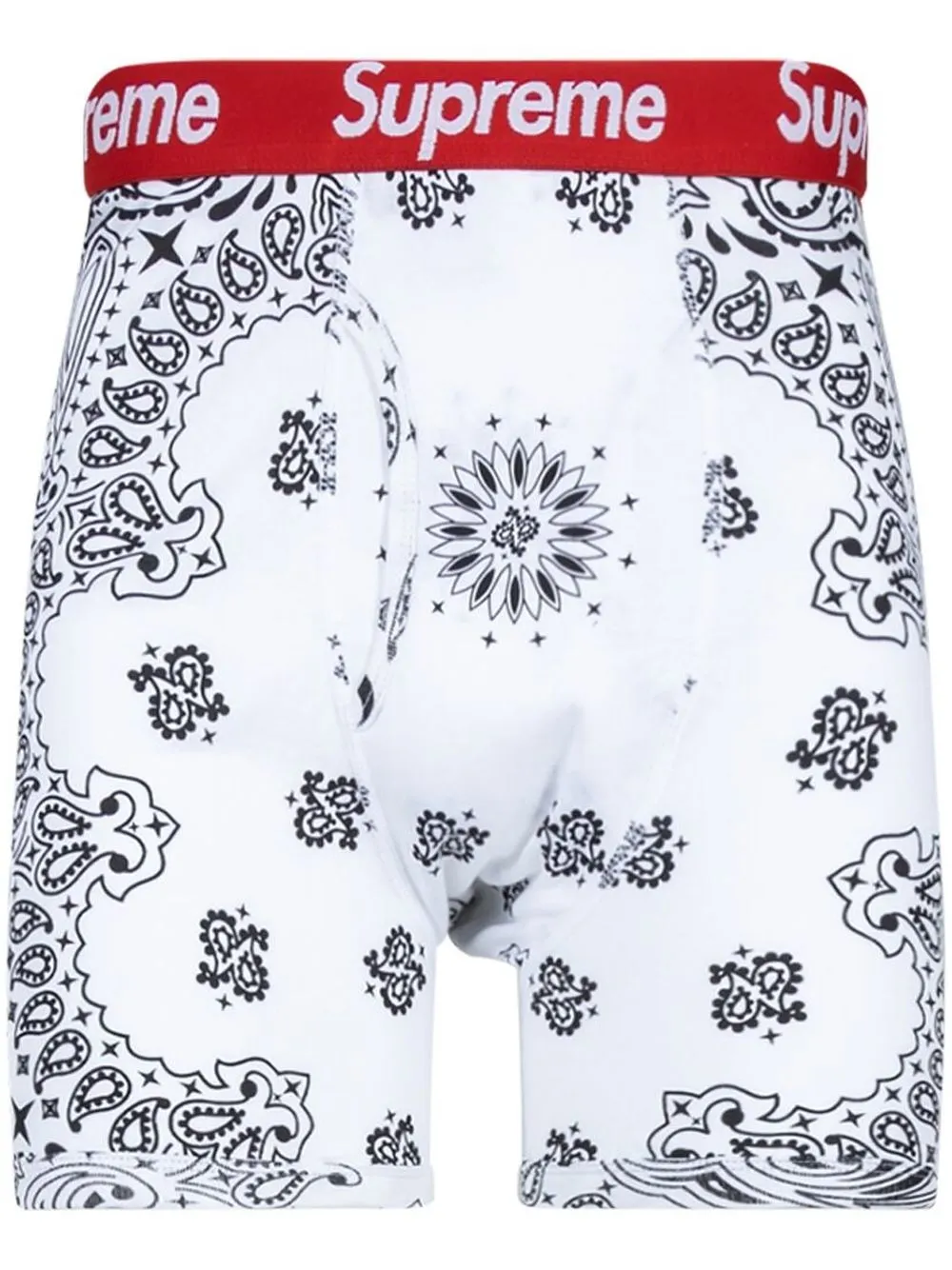 Supreme Boxer con stampa bandana Supreme x Hanes - Bianco