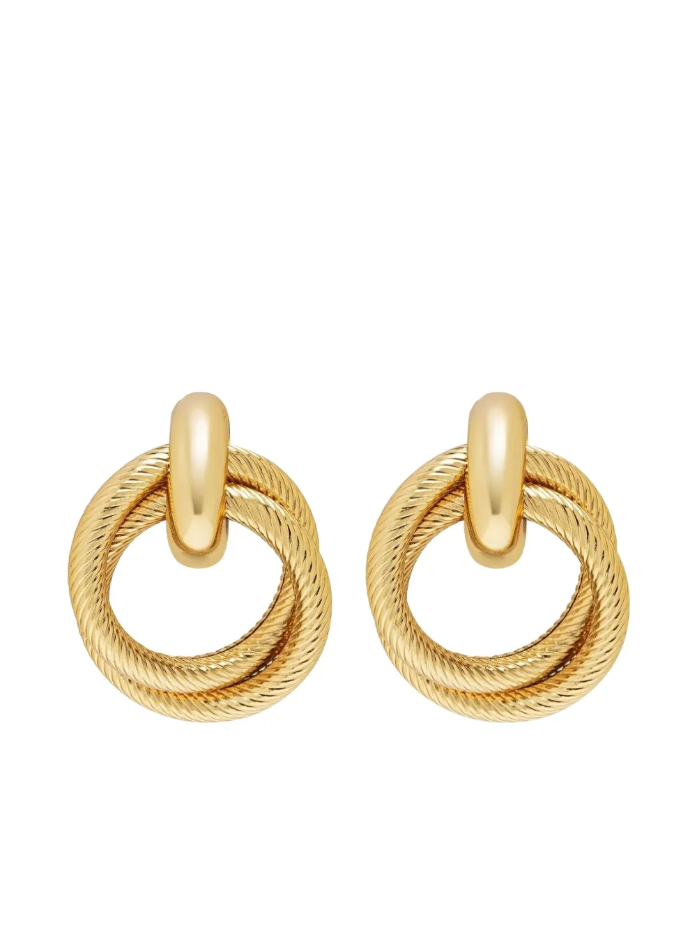 Nialaya Jewelry Double Hoop earrings - Oro