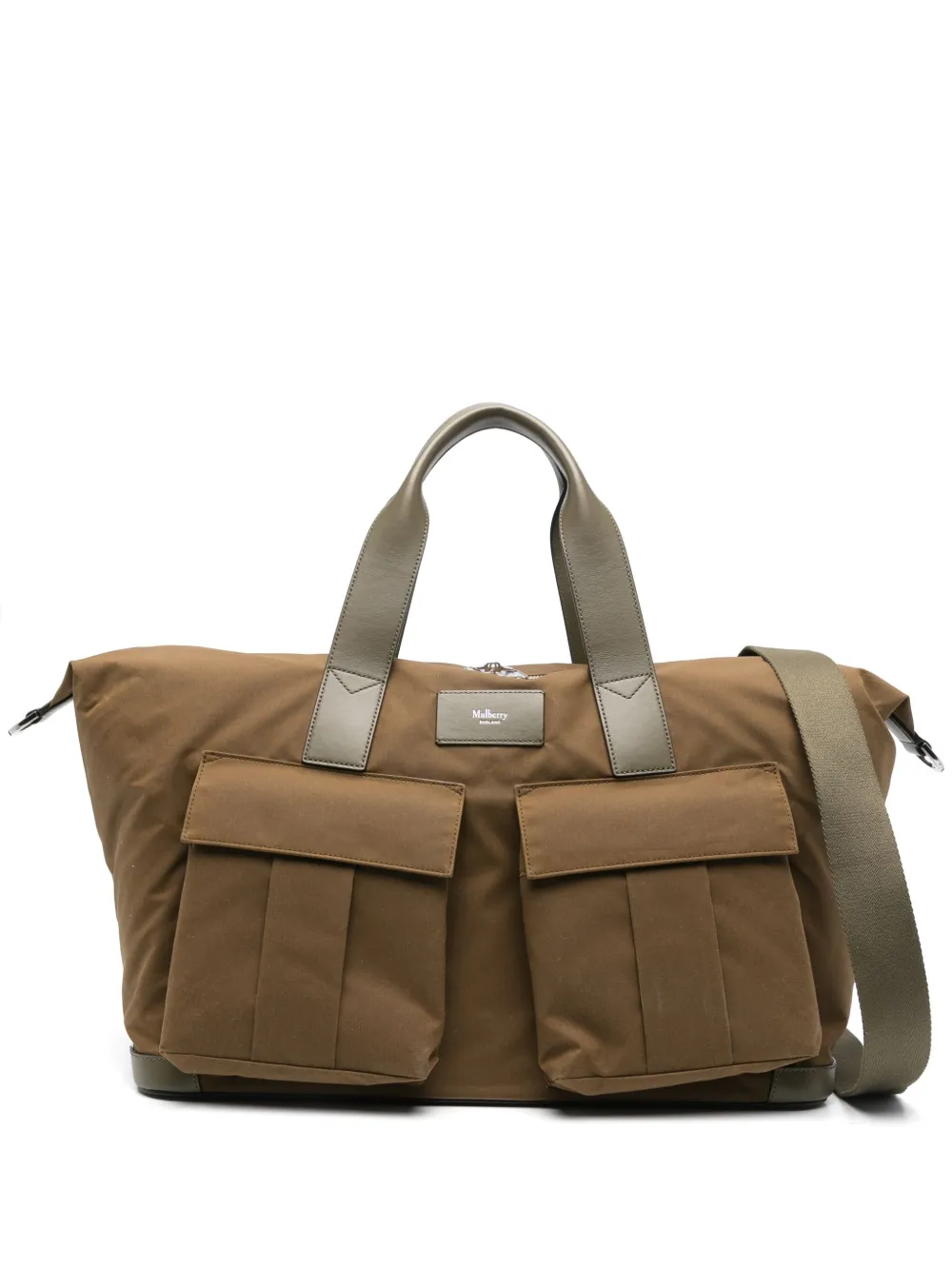 Mulberry Heritage Waxed Day Clipper holdall - Verde