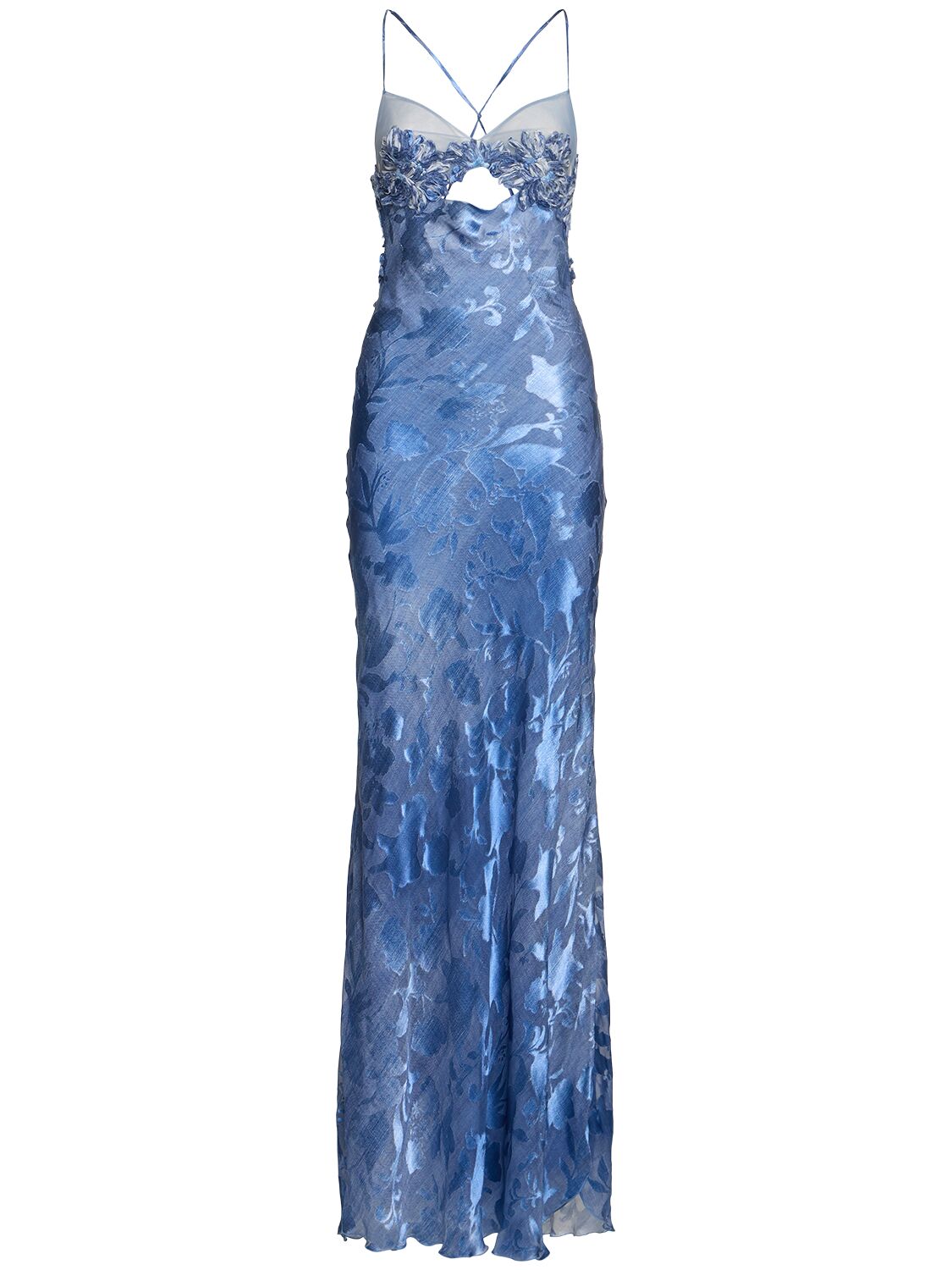 Flower Embroidered Long Dress
