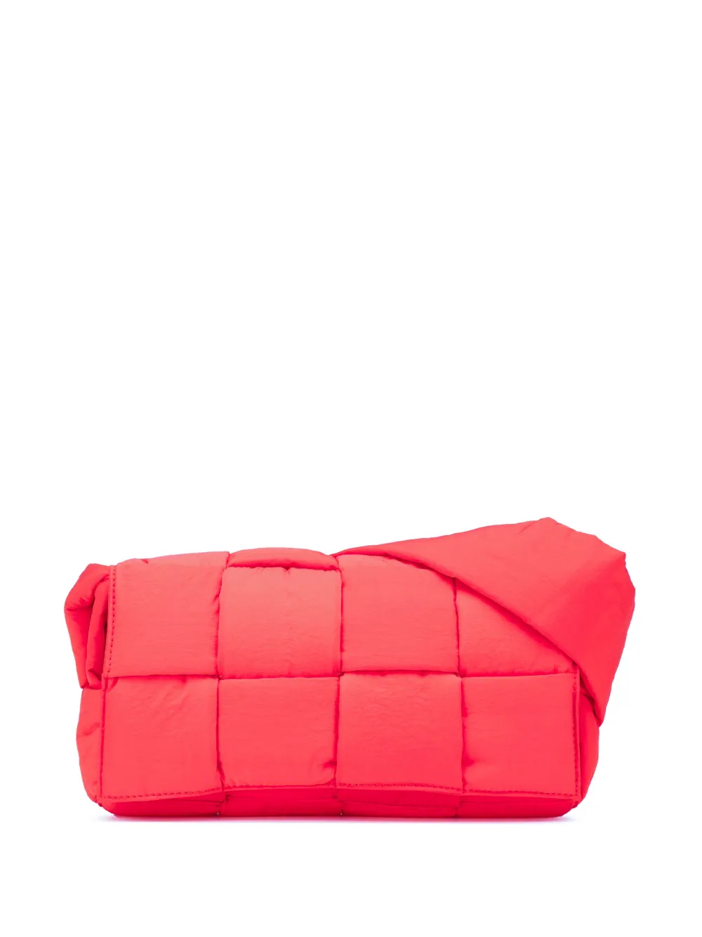 Bottega Veneta Pre-Owned 2012-2024 Nylon Intrecciato Padded Tech Cassette crossbody bag - Rosso