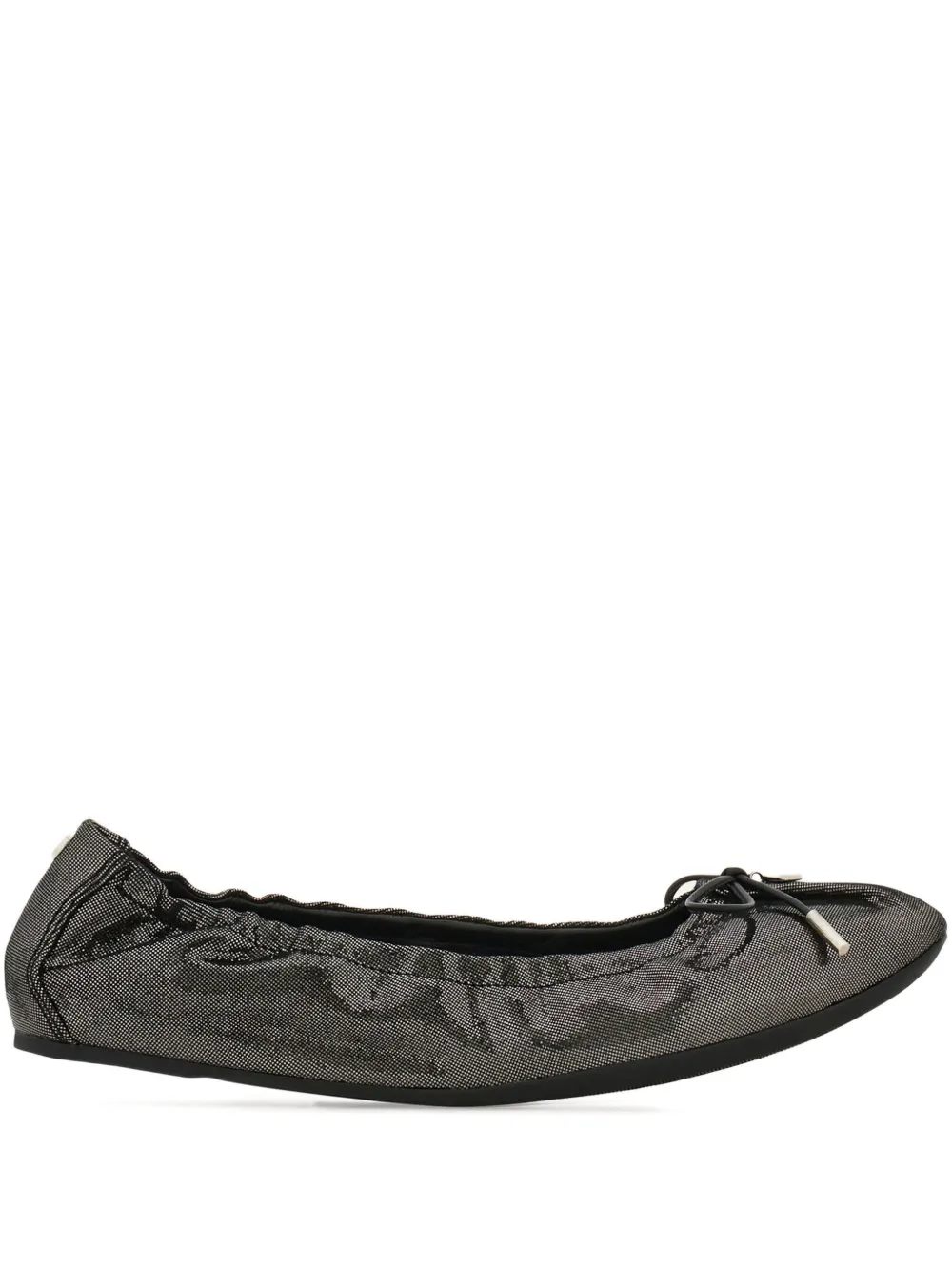 Ferragamo suede ballerina shoes - Argento
