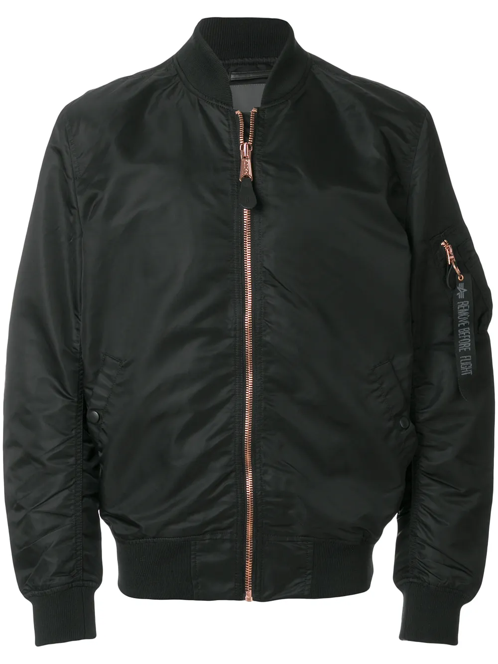 Alpha Industries Bomber con ruche - Nero