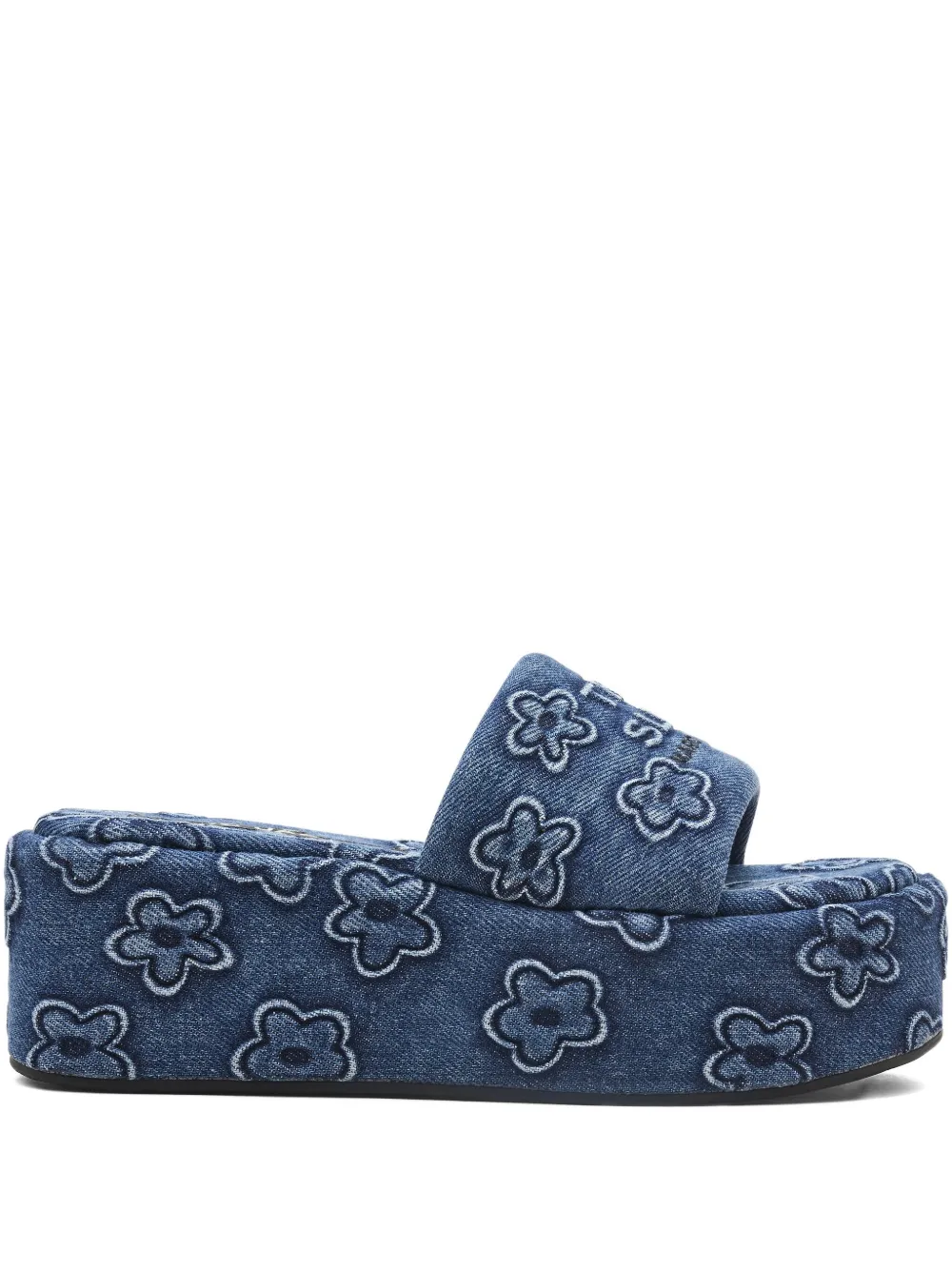 Marc Jacobs The Daisy denim platform sandals - Blu