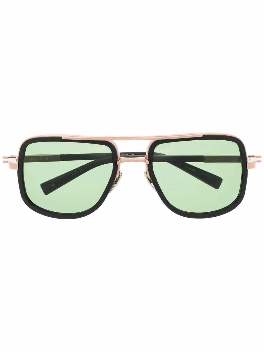 Dita Eyewear Occhiali da sole Mach-S DTS con montatura stile pilota - Nero