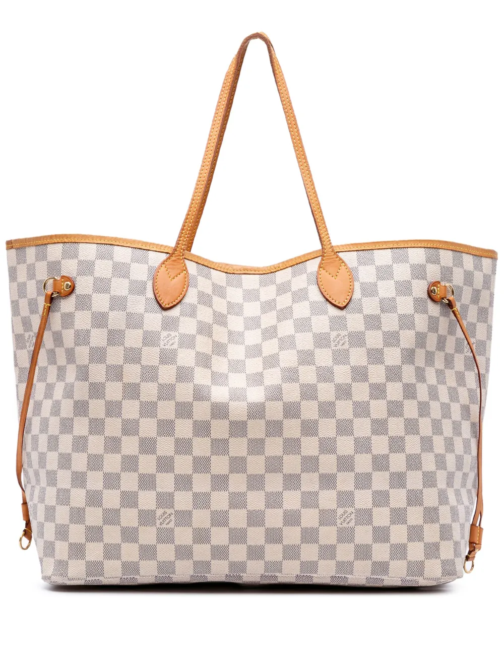 Louis Vuitton Pre-Owned 2012 Damier Azur Neverfull GM tote bag - Bianco