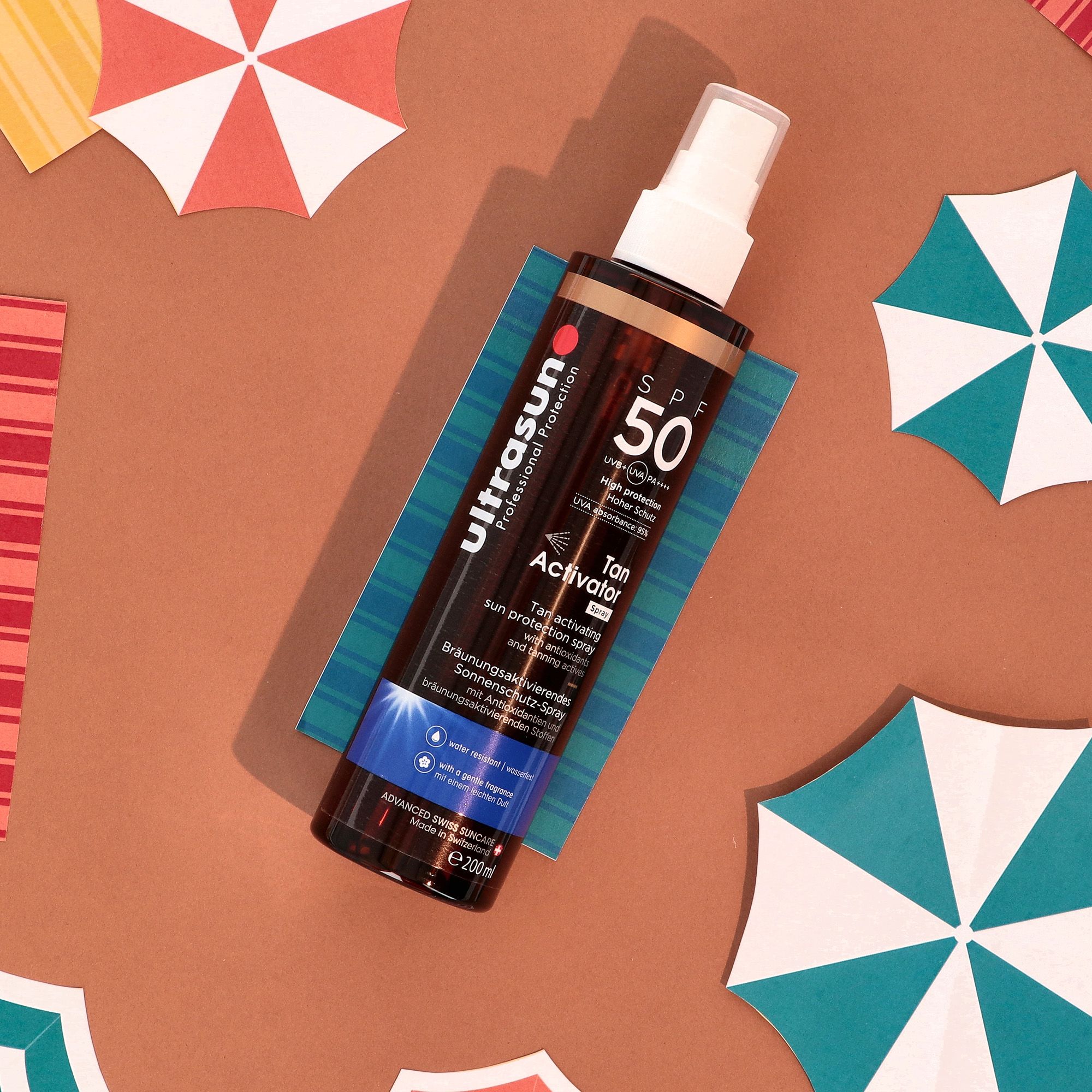 Ultrasun Protezione corpo spray Tan Activator SPF50 (200 ml)