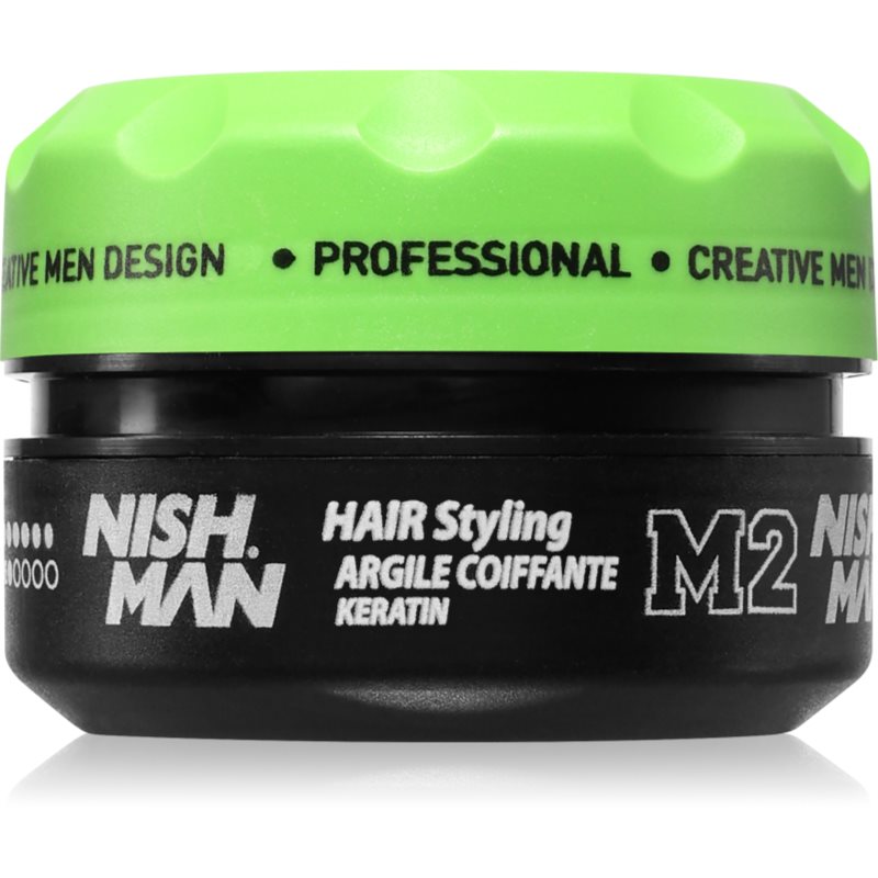 Nish Man M2 Cera Modellante Per Capelli Corti Con Cheratina 100 Ml