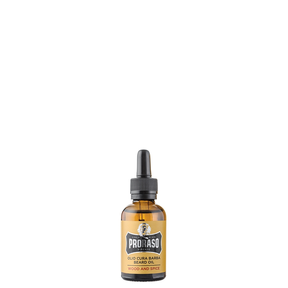 Olio Cura Barba Wood And Spice Contagocce 30 ml Proraso Uomo